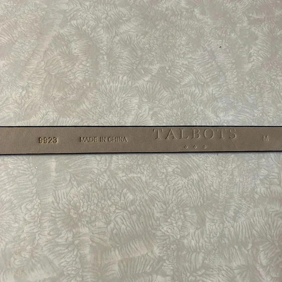 Talbots Leather‎ skinny snakeskin belt Size M - Picture 3 of 7